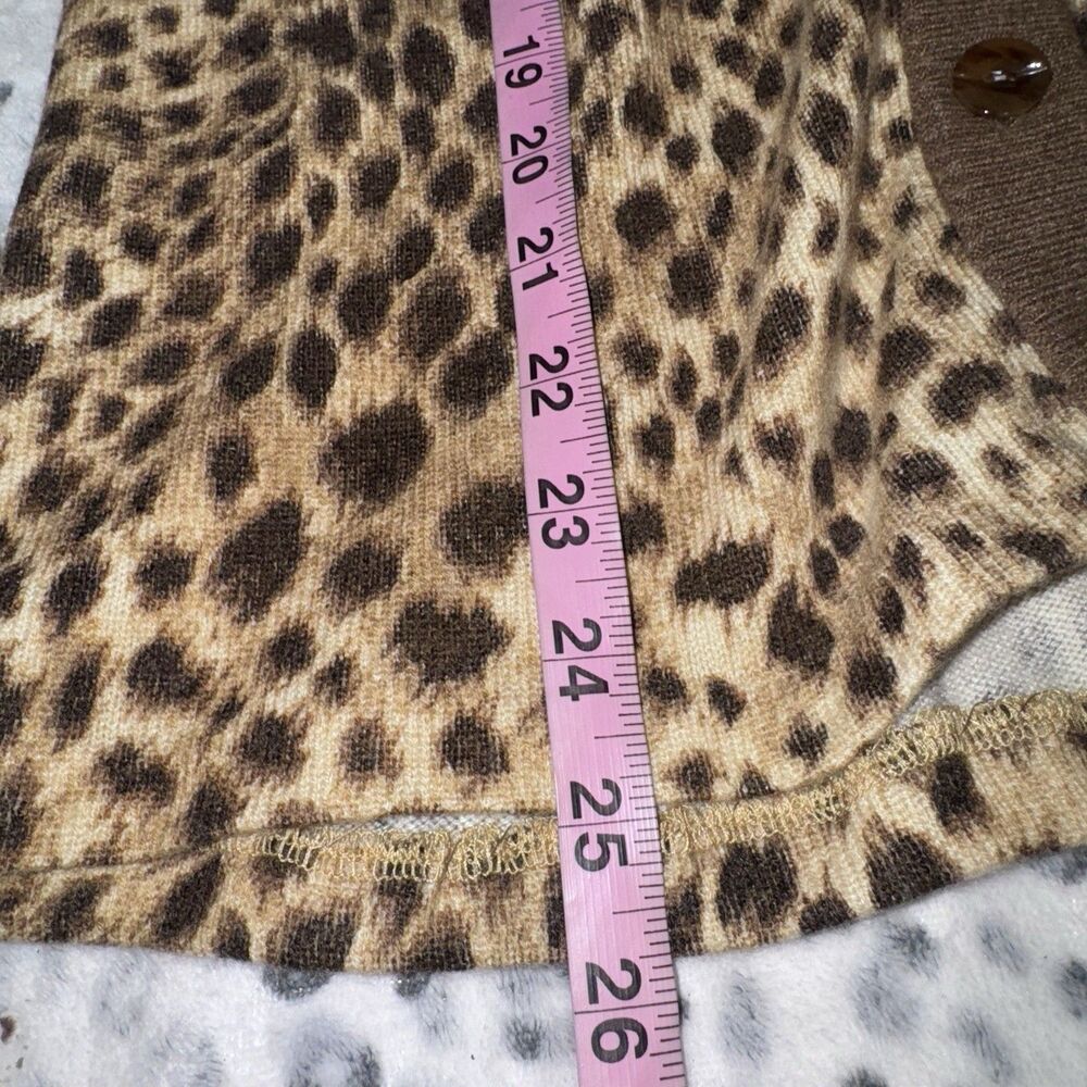 J. Mclaughlin Women's Cheetah Print Cardigan Swea… - image 8
